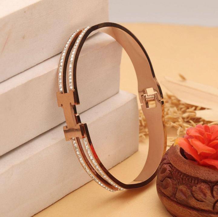 Rose gold ad Womens Bracelet 593 Wholesale imitation jewelry in Mumbai